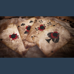 Deadwood Marked (Red) Playing Cards by Matthew Wright and Mark Bennett