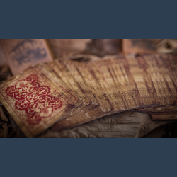 Deadwood Marked (Red) Playing Cards by Matthew Wright and Mark Bennett