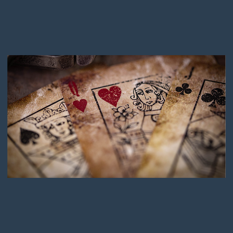 Deadwood Marked (Red) Playing Cards by Matthew Wright and Mark Bennett