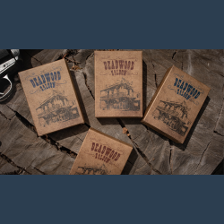 Deadwood Marked (Red) Playing Cards by Matthew Wright and Mark Bennett