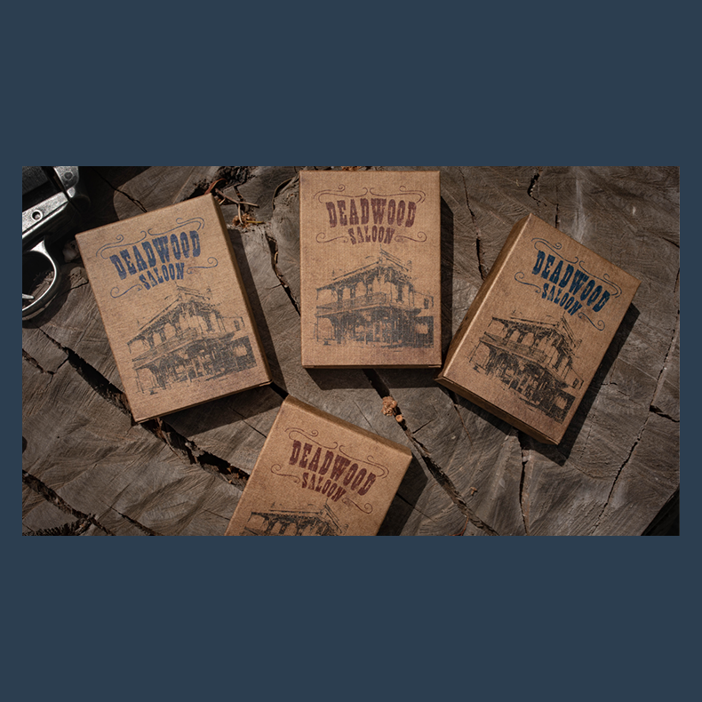 Deadwood Marked (Red) Playing Cards by Matthew Wright and Mark Bennett