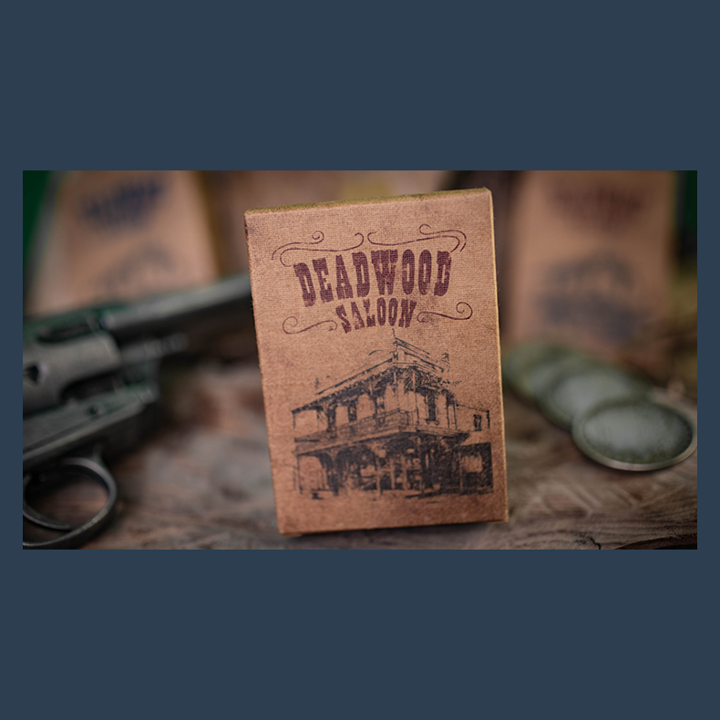 Deadwood Marked (Red) Playing Cards by Matthew Wright and Mark Bennett