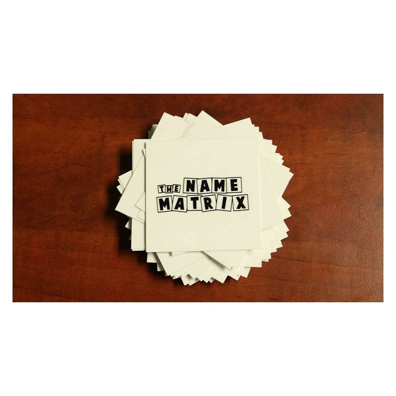 David Garrard and Jim Steinmeyer Present: Alan Wakeling's Name Matrix