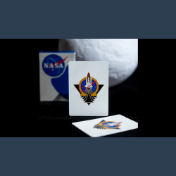 NASA Foil Meatball Logo Playing Cards