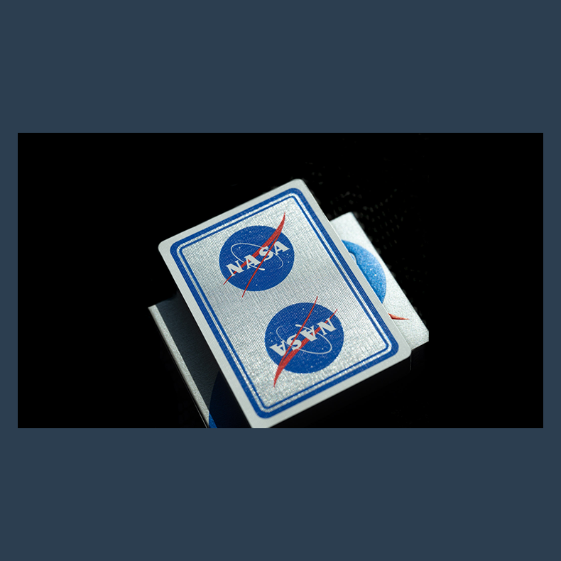 NASA Foil Meatball Logo Playing Cards