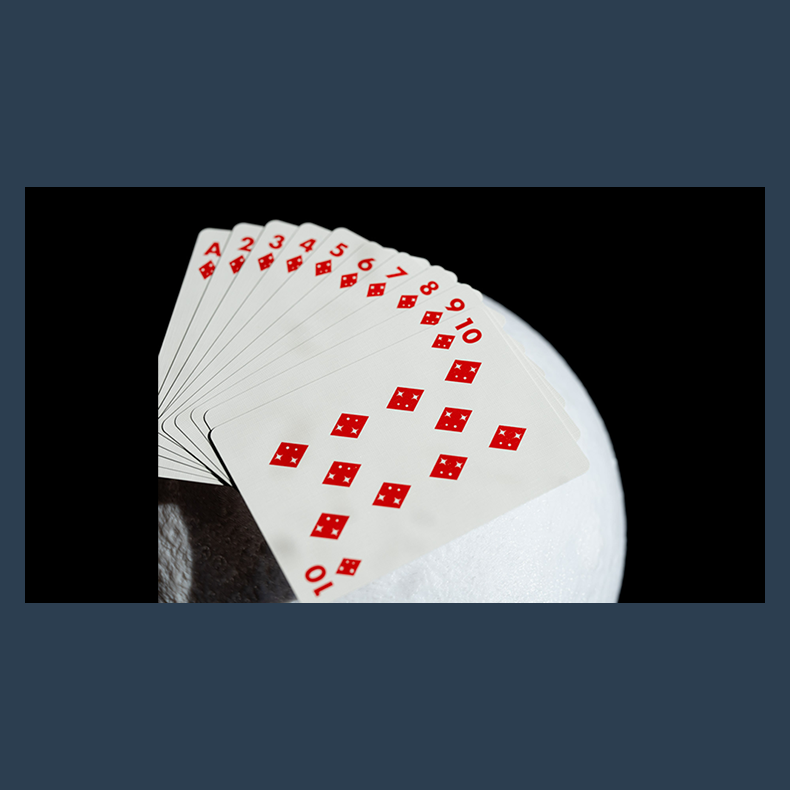 NASA Foil Meatball Logo Playing Cards