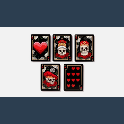 Skulls and Roses Playing cards