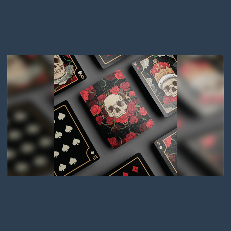 Skulls and Roses Playing cards