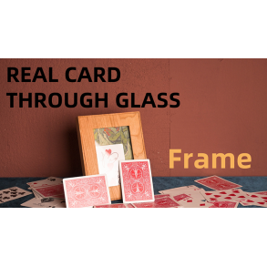 Real Card Through Glass (Frame) by Yang Lei