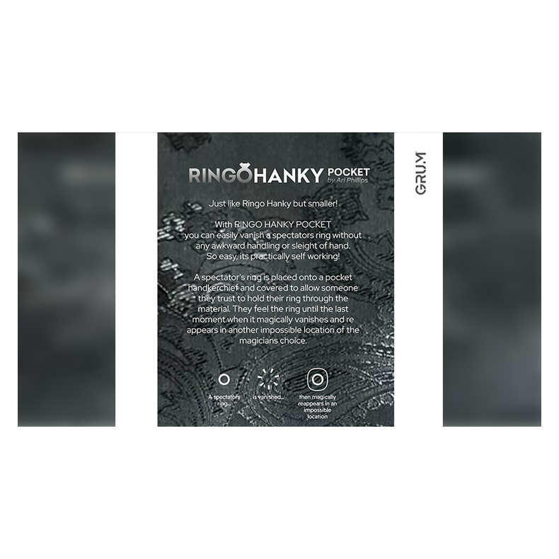 Ringo Hanky Pocket (Black for BABU) by GRUM