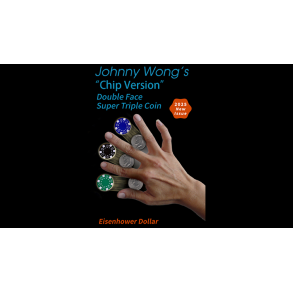 Double Face Super Triple Coin Chip Version (Eisenhower) by Johnny Wong