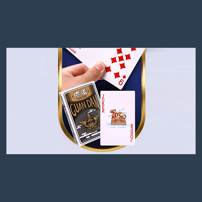 GUAN DAM -Warriors of the Three Kingdoms (Black) Playing Cards by YOKAGAME