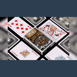 GUAN DAM -Warriors of the Three Kingdoms (Black) Playing Cards by YOKAGAME