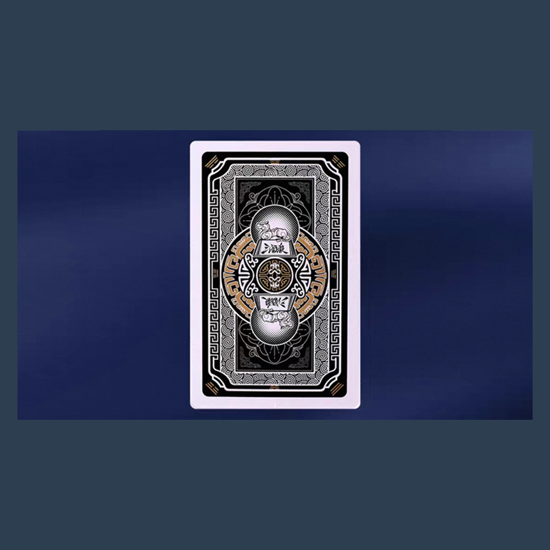 GUAN DAM -Warriors of the Three Kingdoms (Black) Playing Cards by YOKAGAME