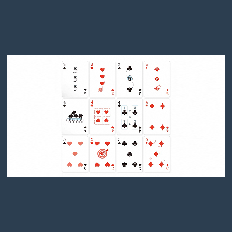 GUAN DAM -Warriors of the Three Kingdoms (Black) Playing Cards by YOKAGAME