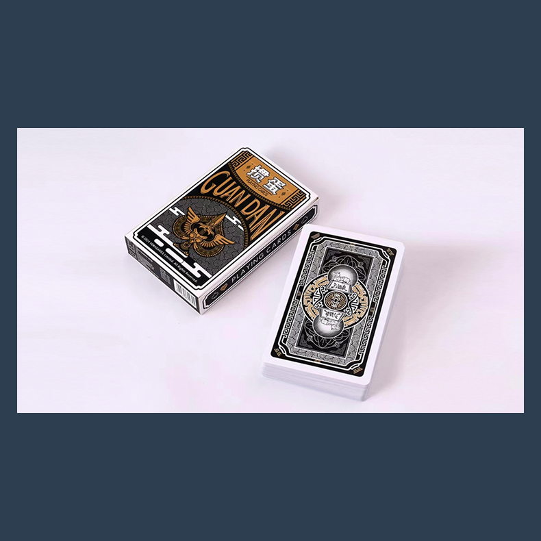 GUAN DAM -Warriors of the Three Kingdoms (Black) Playing Cards by YOKAGAME