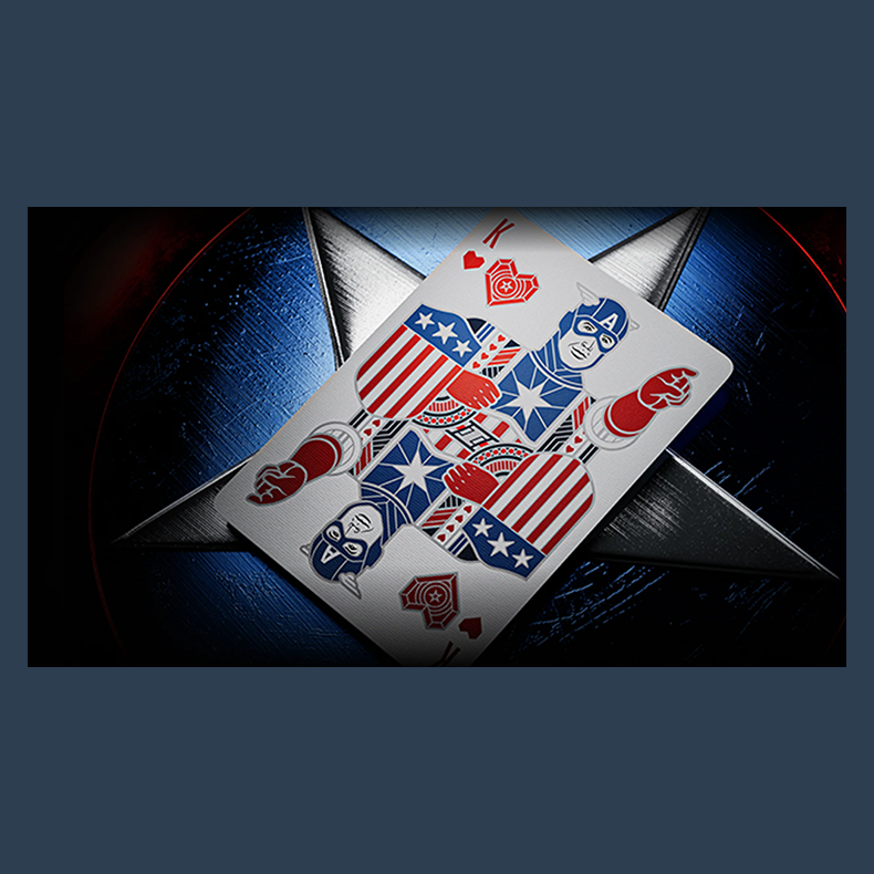 Captain America Playing Cards by theory11