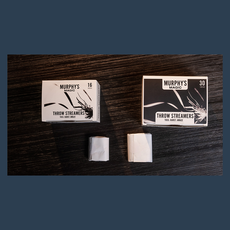 Throw Streamers 12 pk. (White / 16 Head)