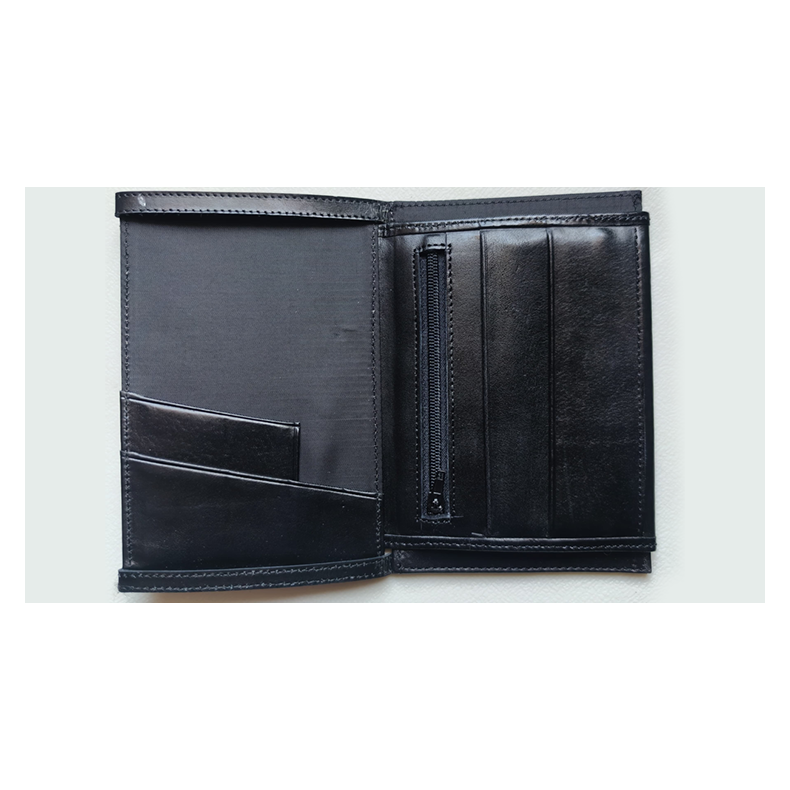 Mini Bombshell Wallet (Black Smooth) by CAHYO
