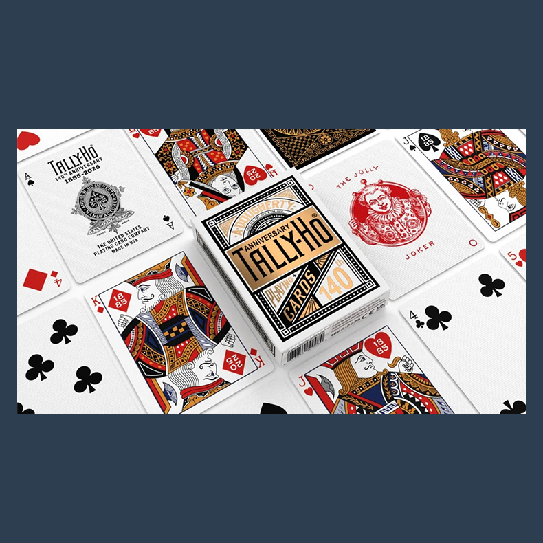 Tally Ho 140th Anniversary (Metaluxe) Playing Cards by US Playing Card