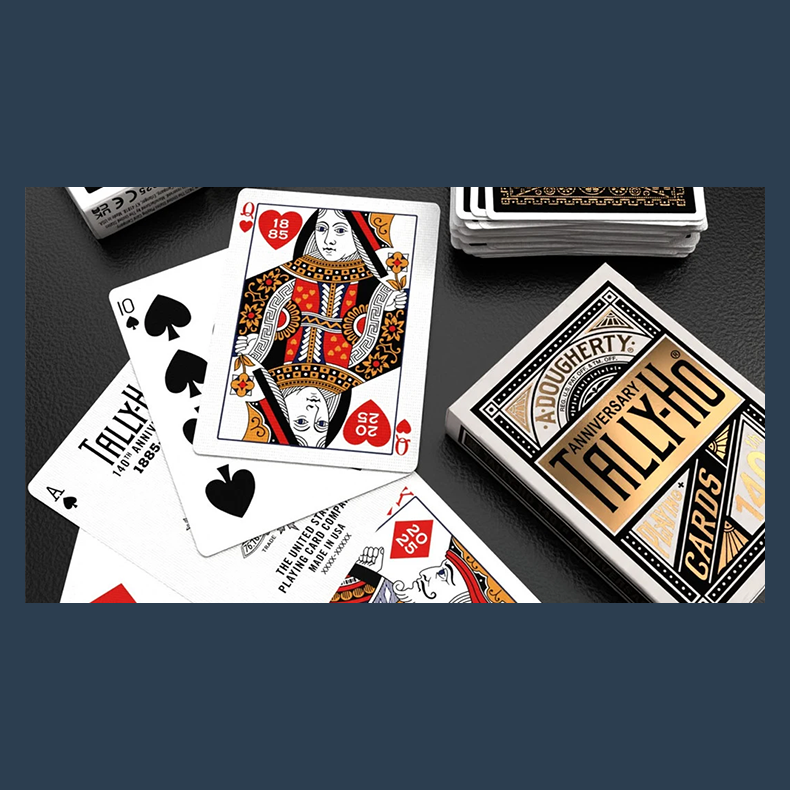 Tally Ho 140th Anniversary (Metaluxe) Playing Cards by US Playing Card
