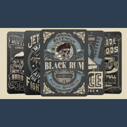 Black Rum Playing Cards