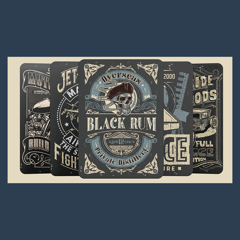 Black Rum Playing Cards