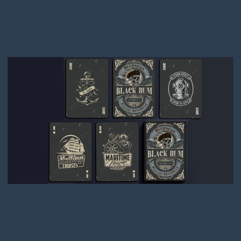 Black Rum Playing Cards
