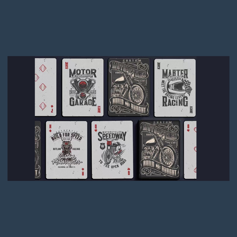 Custom Motorcycles Playing Cards