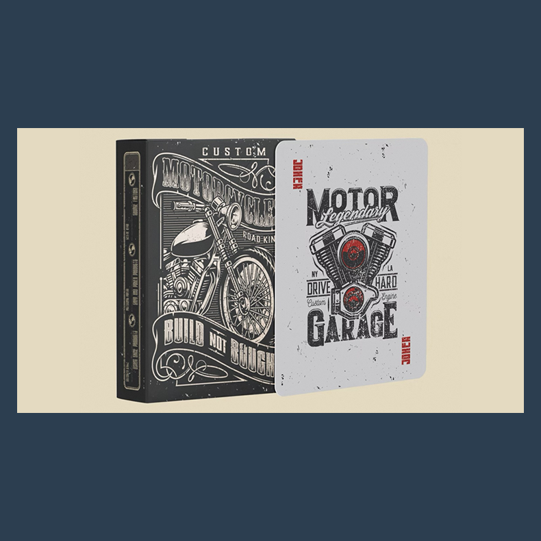 Custom Motorcycles Playing Cards