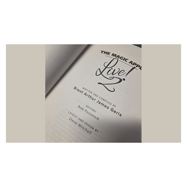 The Magic Apple LIVE 2 by Brent Arthur James Geris