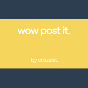WOW Post-it by Craziest
