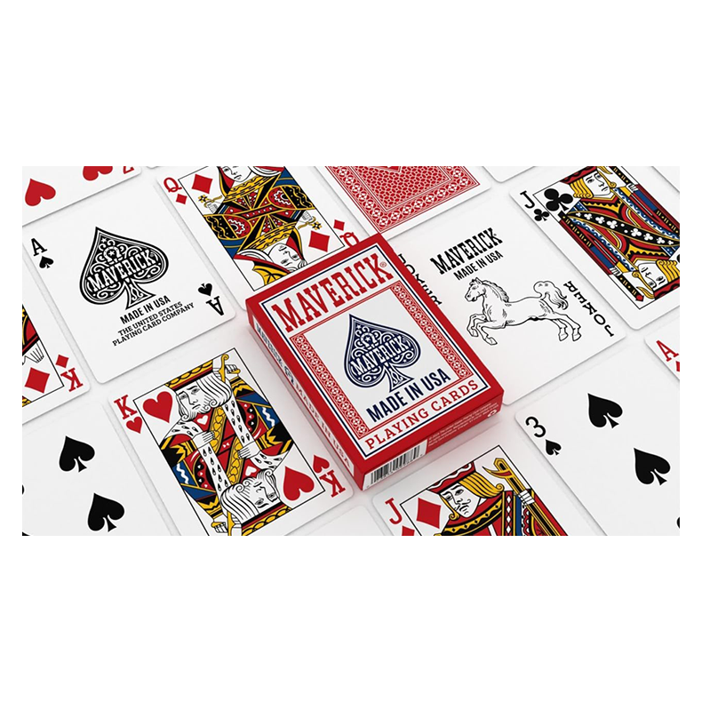 Maverick Made in the USA (Red) Playing Cards