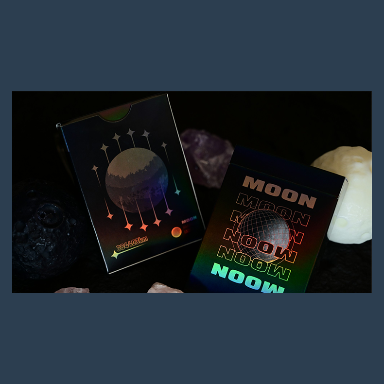Moon (Black Holo) Playing Cards