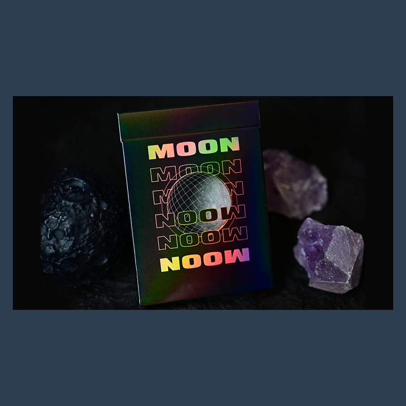 Moon (Black Holo) Playing Cards
