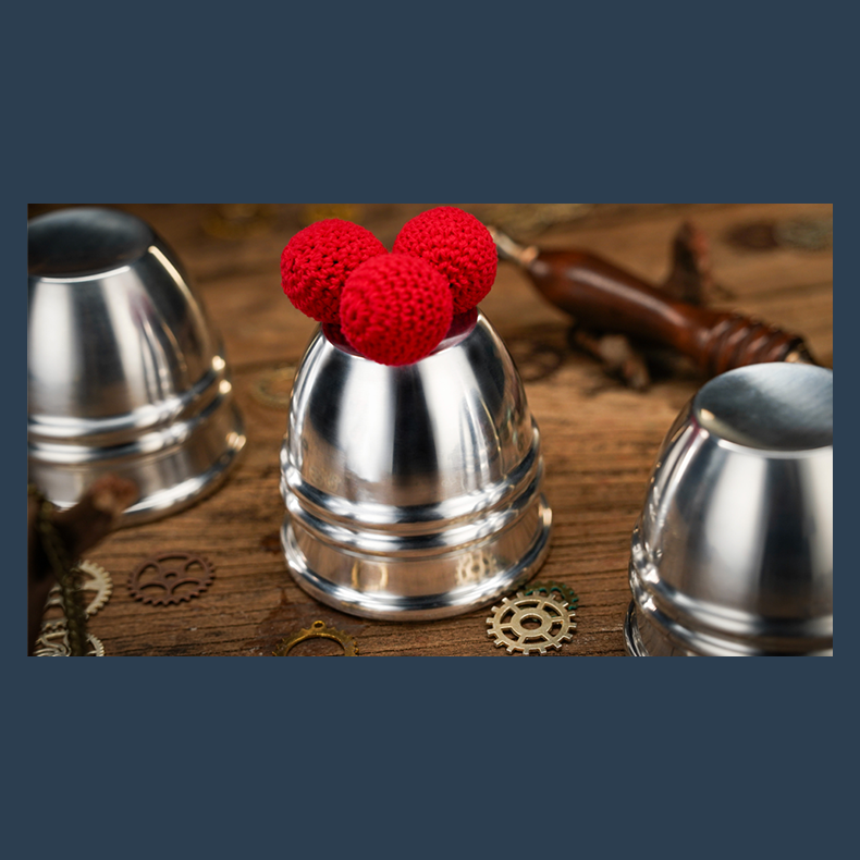 Aluminum Alloy Cups and Balls Set by TCC Magic