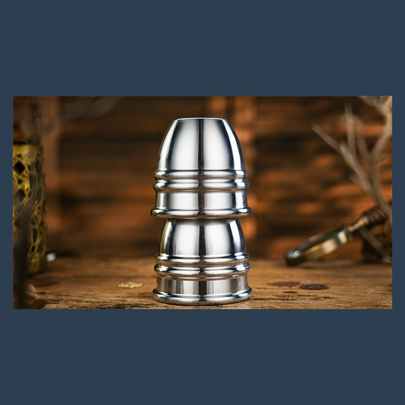 Aluminum Alloy Cups and Balls Matching Solid Cup by TCC Magic