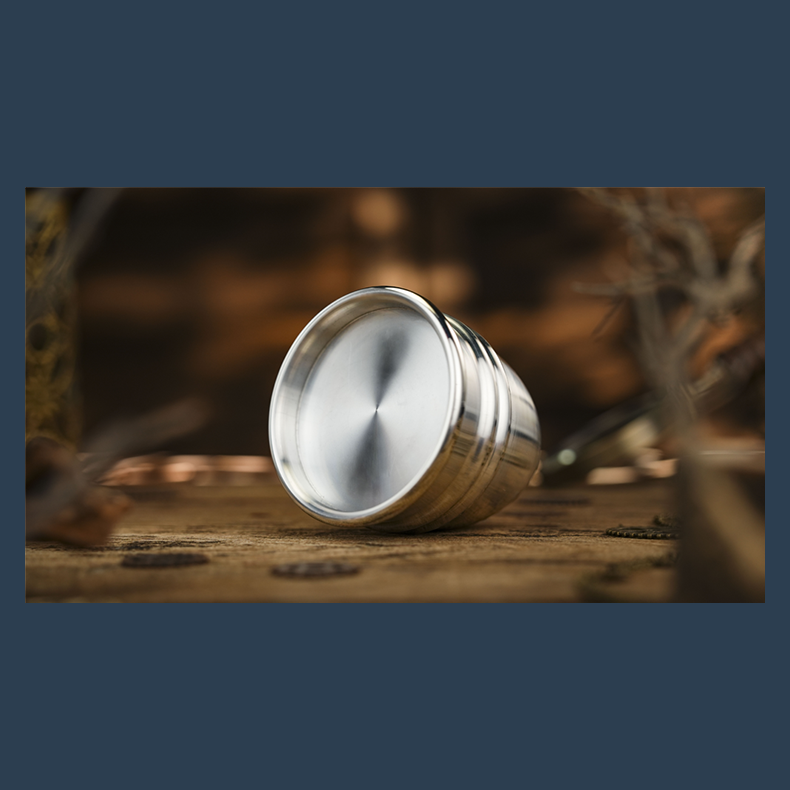 Aluminum Alloy Cups and Balls Matching Solid Cup by TCC Magic