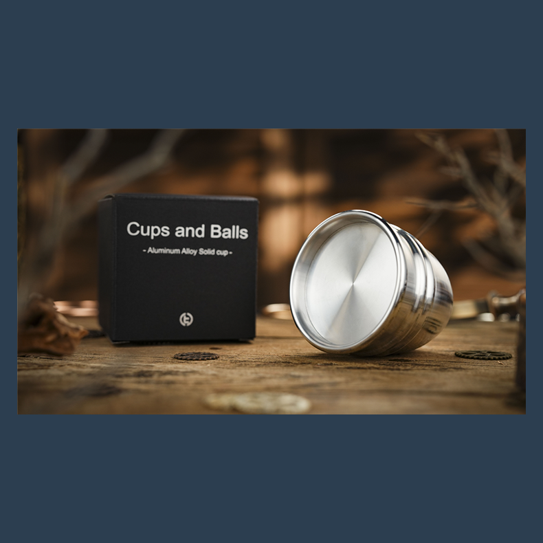 Aluminum Alloy Cups and Balls Matching Solid Cup by TCC Magic
