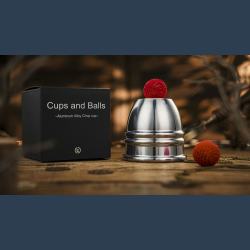Aluminum Alloy Cups and Balls Matching Chop Cup by TCC Magic
