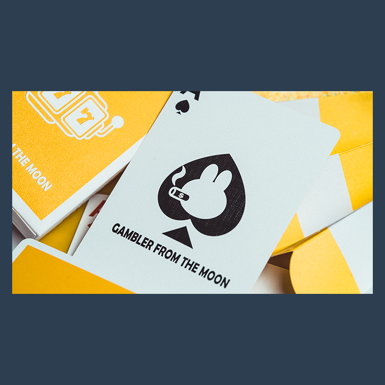 Gilded Milk Casino Deck (Silver) by Bacon Playing Card Company
