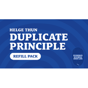 Evidence of a Well Spent Life - Duplicate Principle Cards by Helge Thun