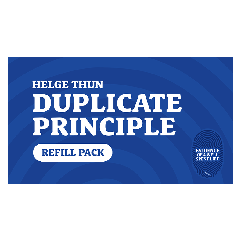 Evidence of a Well Spent Life - Duplicate Principle Cards by Helge Thun