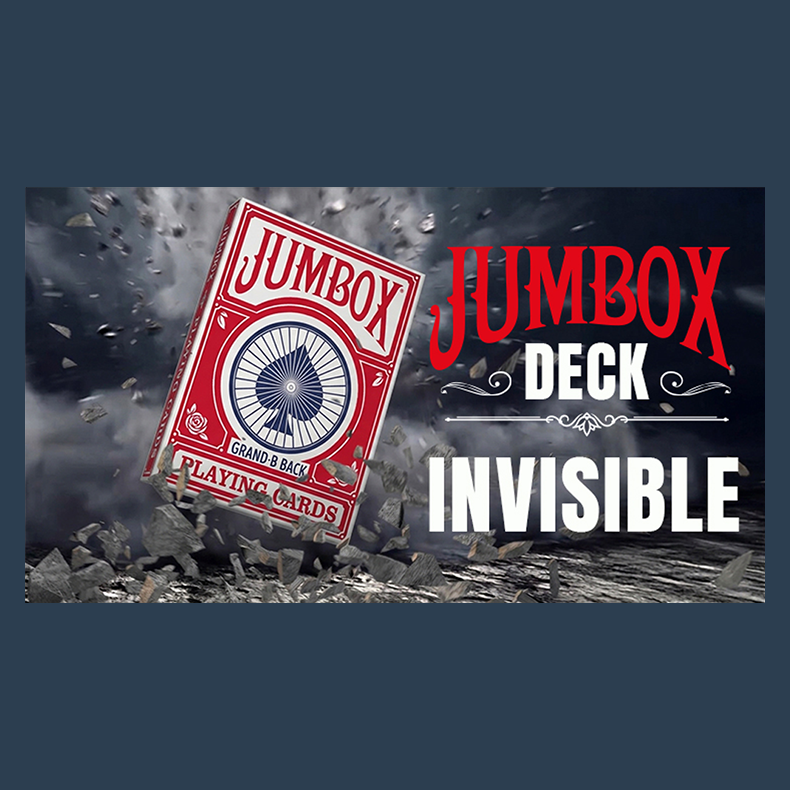Jumbox Invisible Deck (Red) by Magic Dream