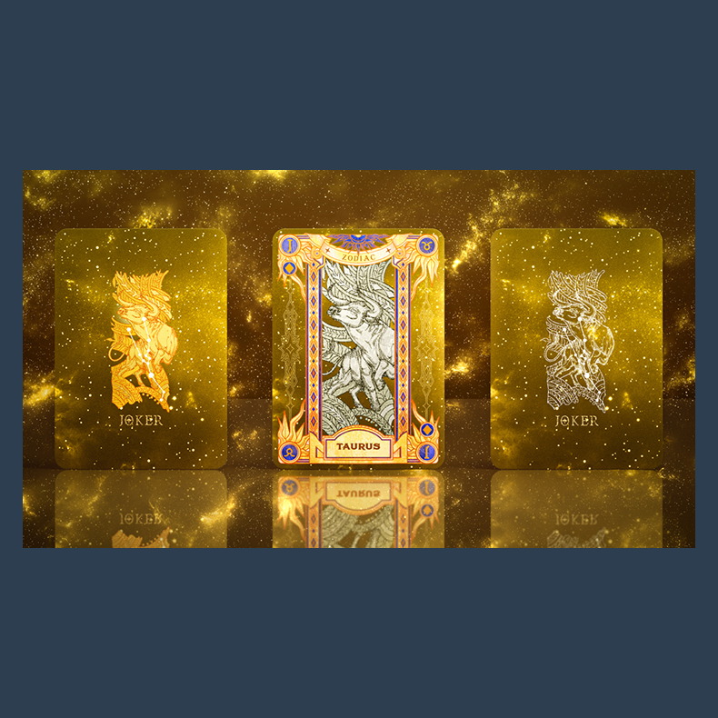 Zodiac (Taurus) Luminous Edition Playing Cards by TCC