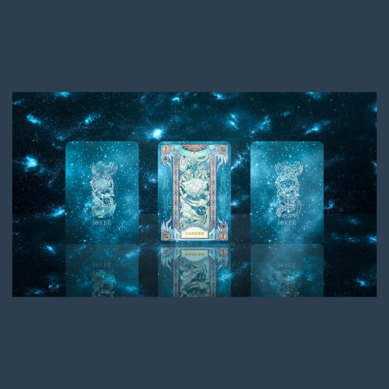 Zodiac (Cancer) Luminous Edition Playing Cards by TCC