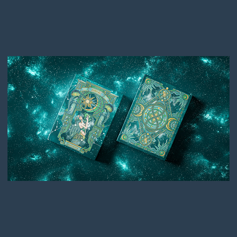 Zodiac (Aquarius) Luminous Edition Playing Cards by TCC