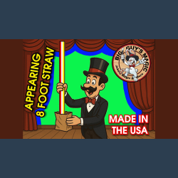 Appearing Straw - 8 Foot By Big Guys Magic