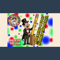 Appearing number two pencil- 8 Foot by Big Guys Magic