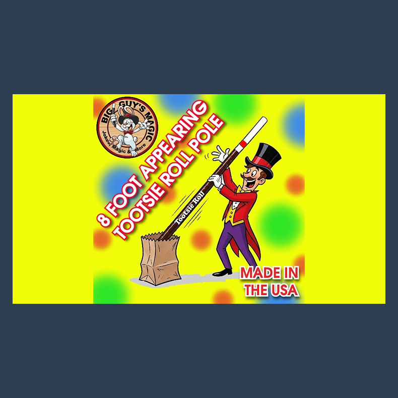 Appearing 8 Foot Tootsie Roll Pole by Big Guys Magic